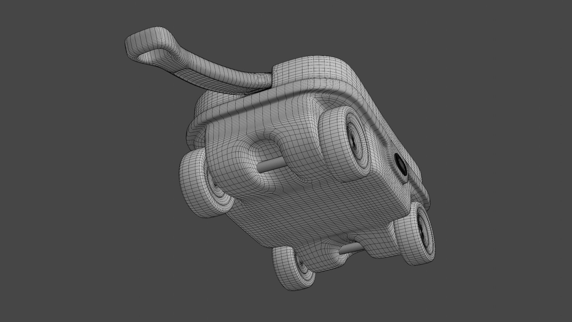 Kids Wagon Version 2 Low-poly 3D model_15