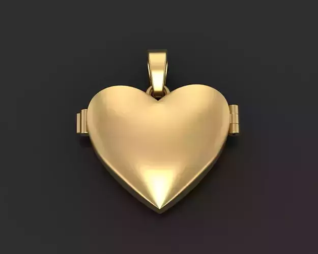 Pedant photo frame heart