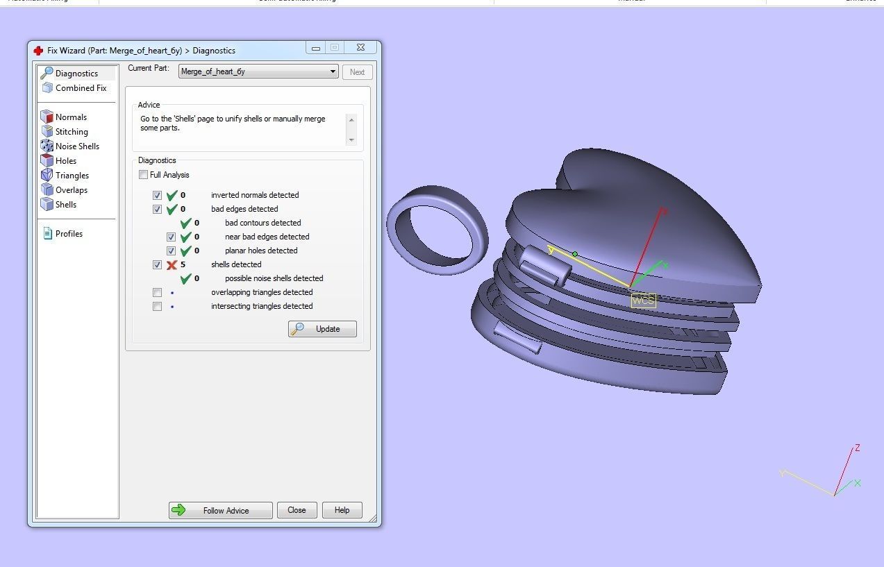 Pedant photo frame heart 3D print model_6