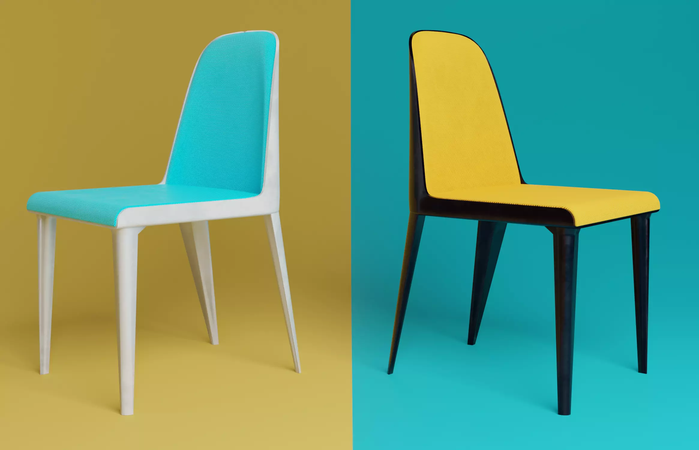 laja 880 chair  Low-poly 3D model_0