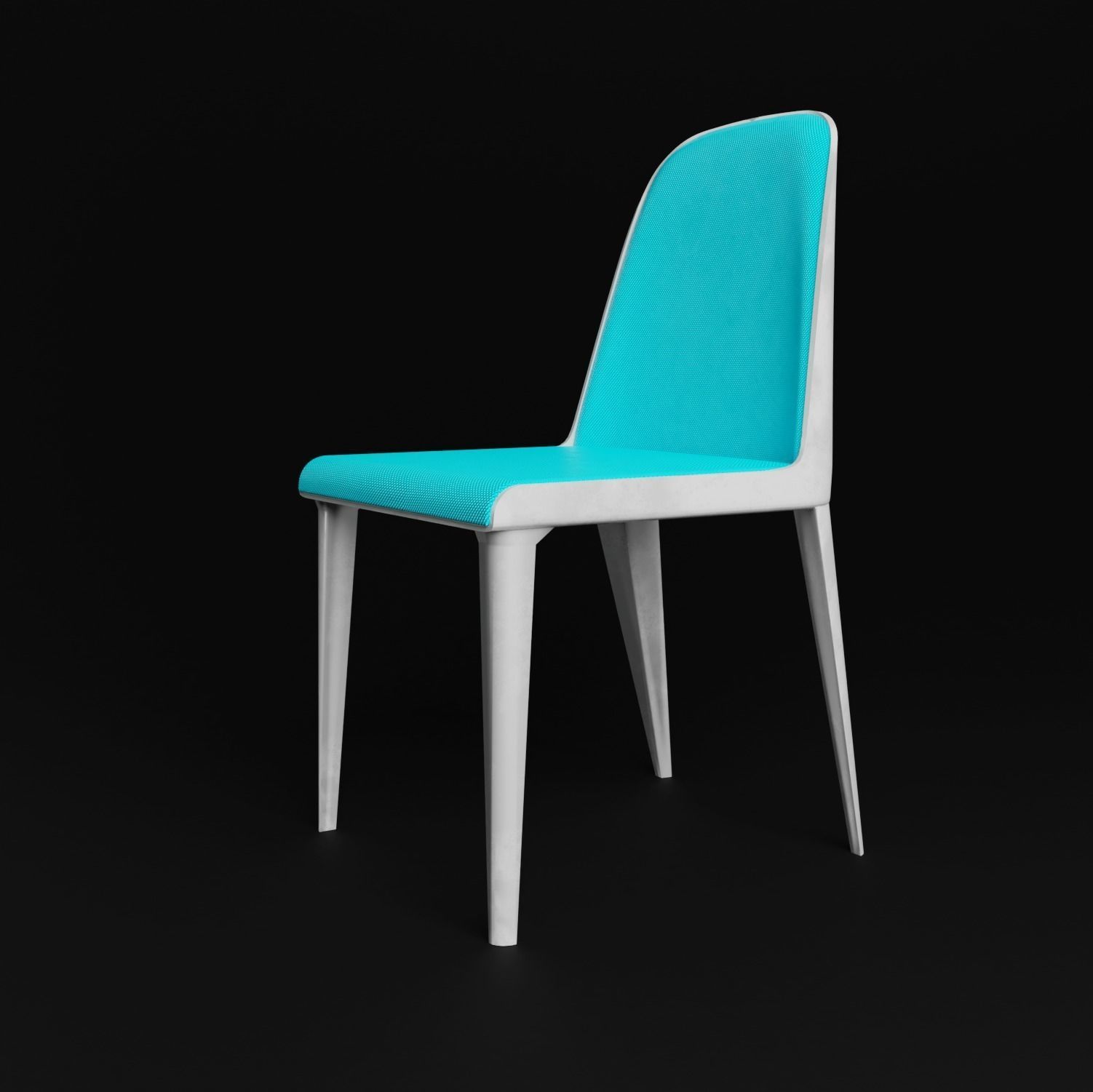 laja 880 chair  Low-poly 3D model_2