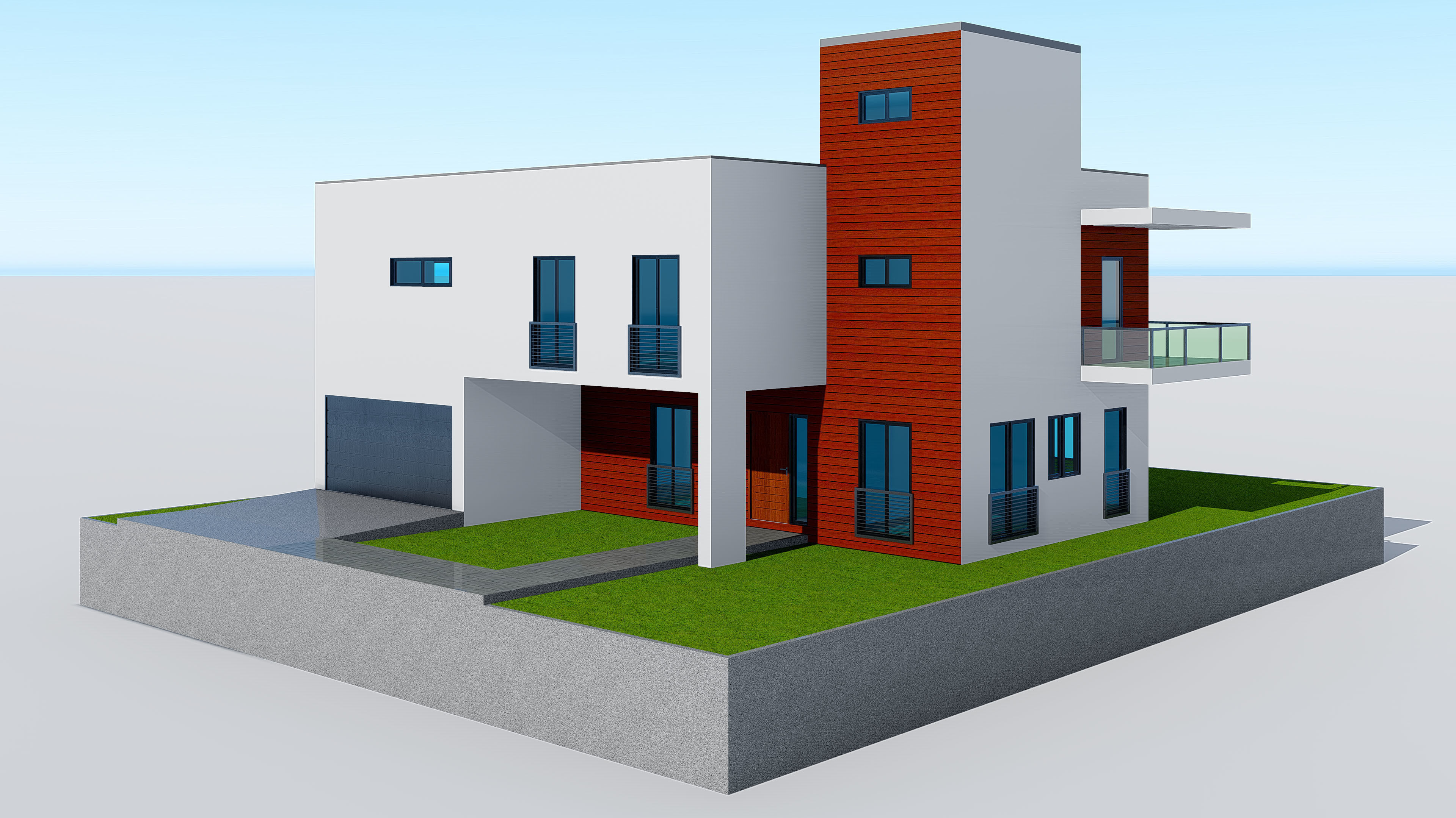 Modern House 16 3D model_14