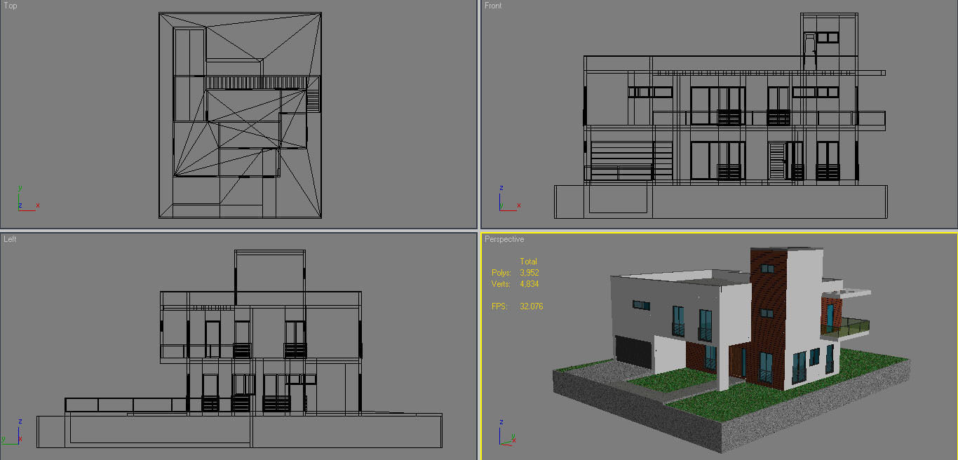 Modern House 16 3D model_12