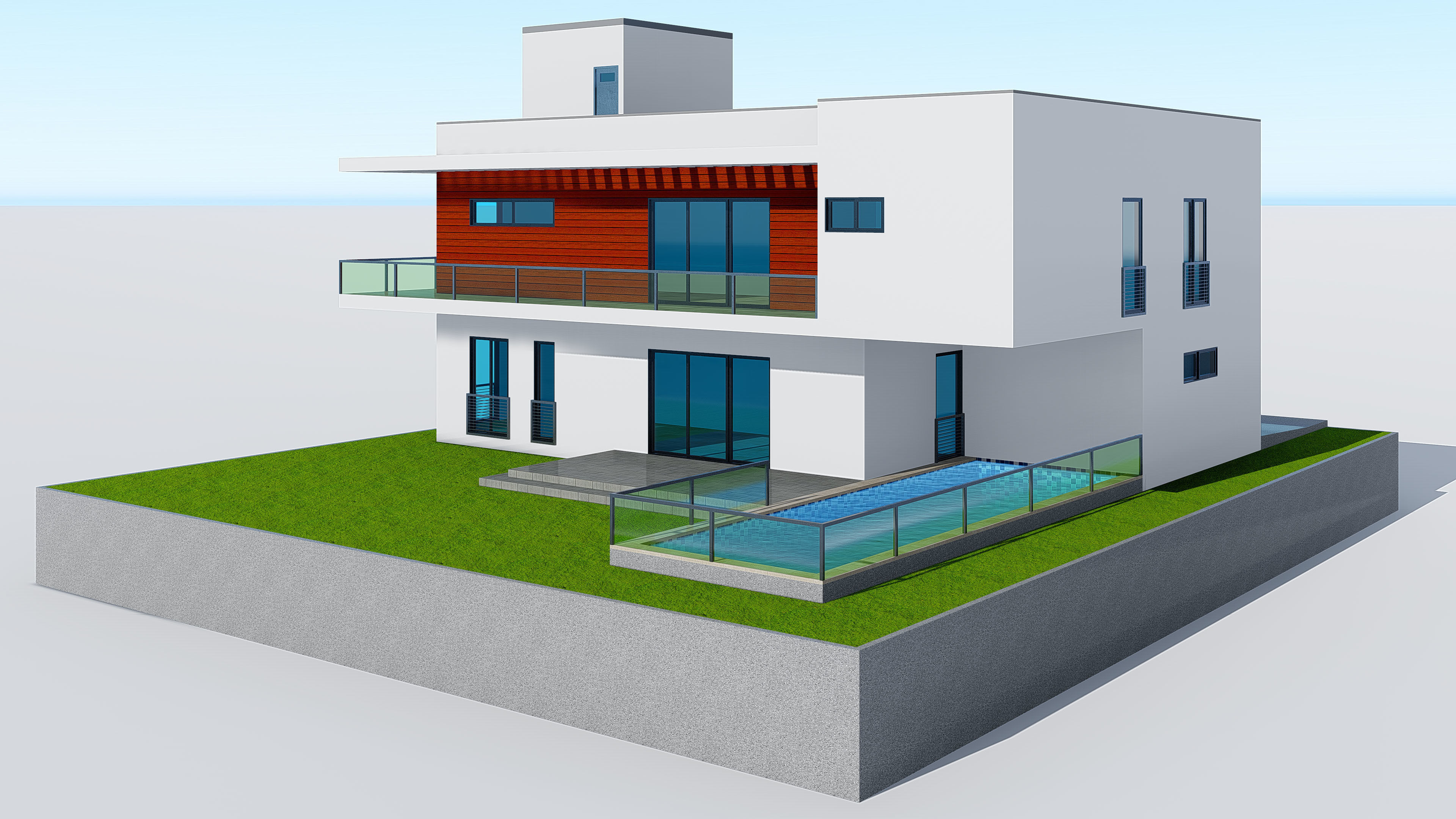 Modern House 16 3D model_16