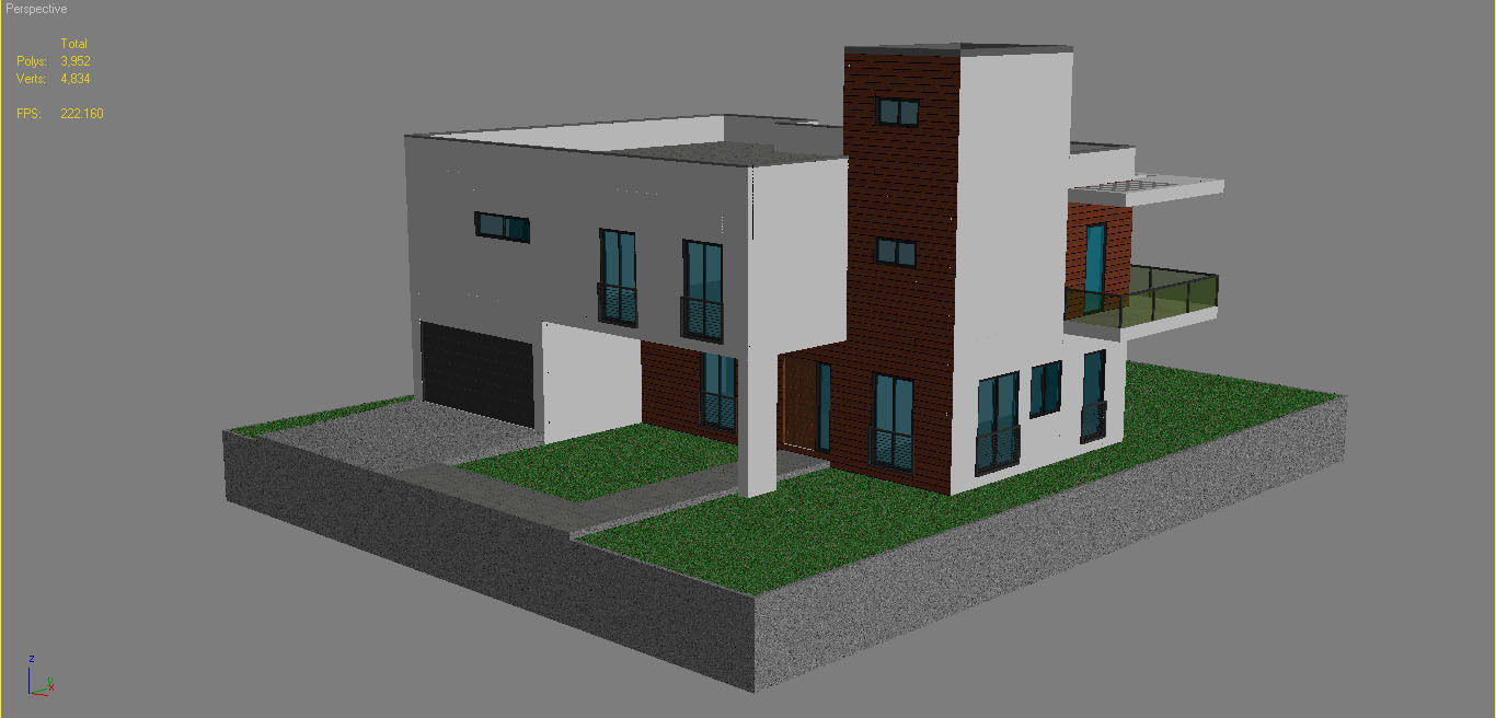Modern House 16 3D model_11