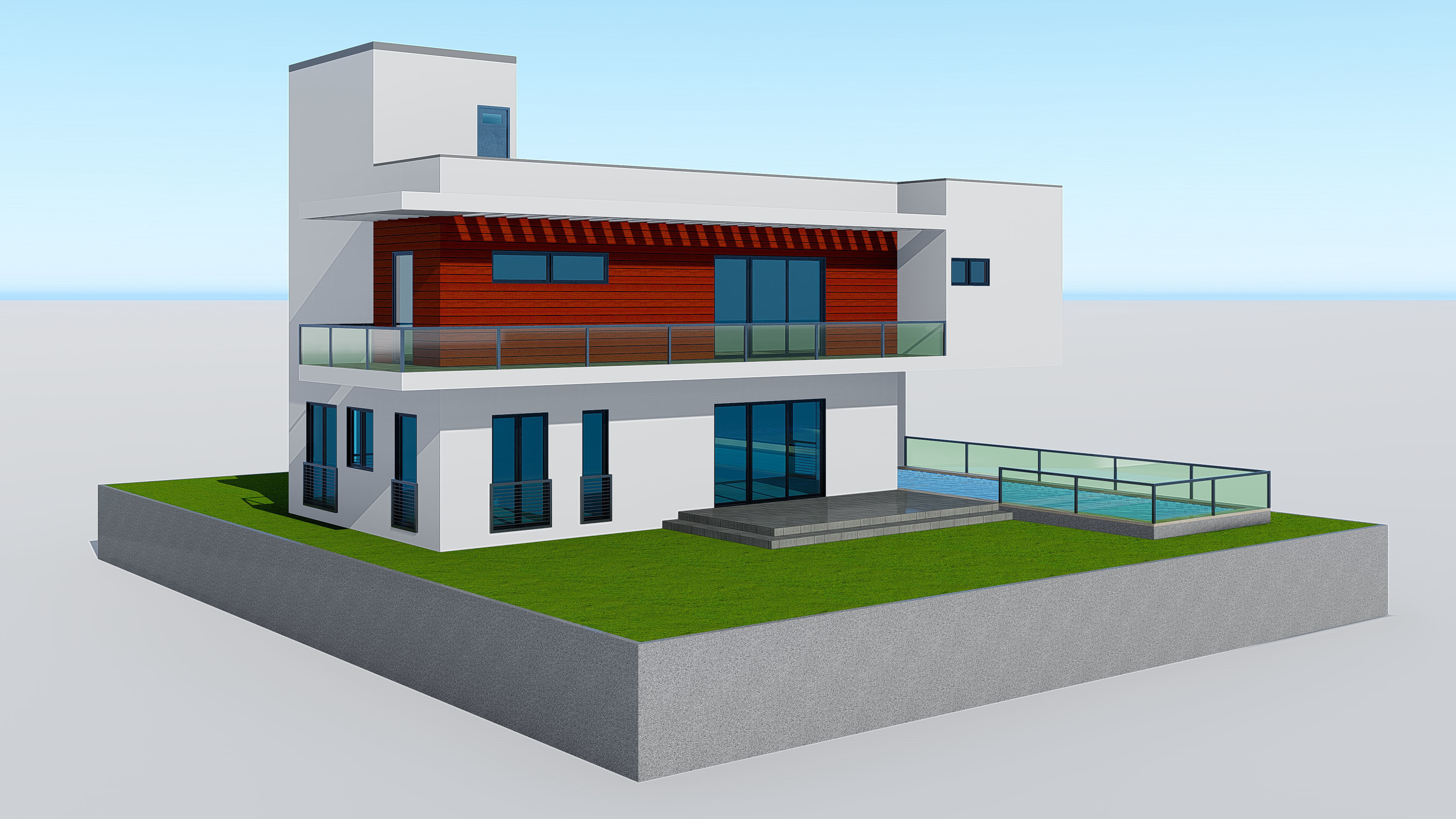 Modern House 16 3D model_15