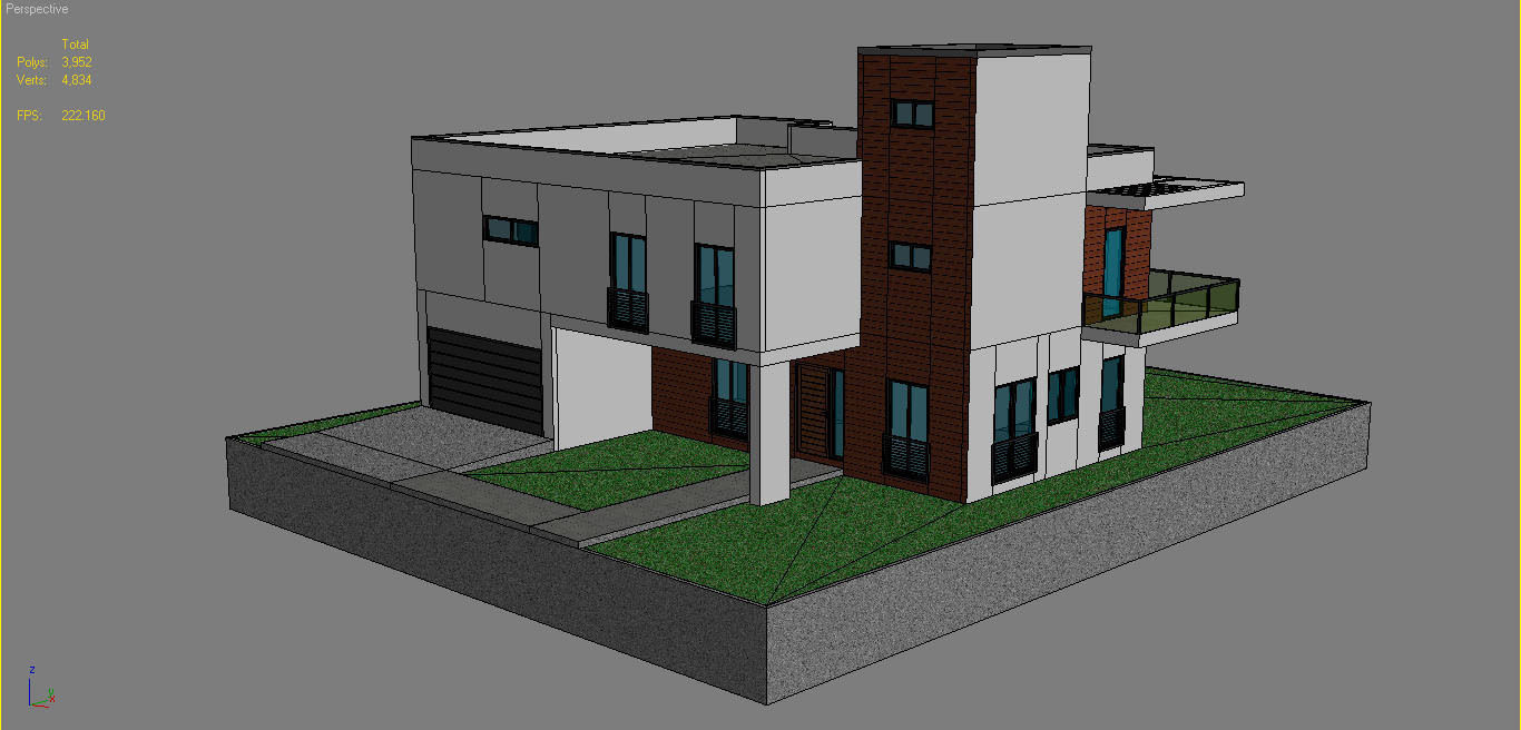 Modern House 16 3D model_10