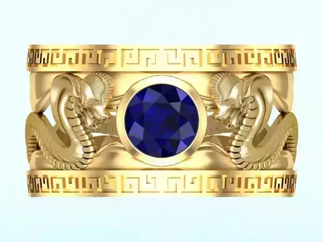 Cobra ring - Snake ring - Mens ring