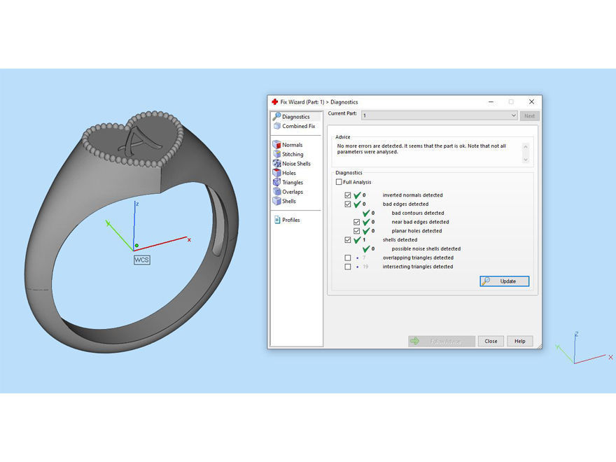  Collection of alphabet rings with heart design 3D print model_31