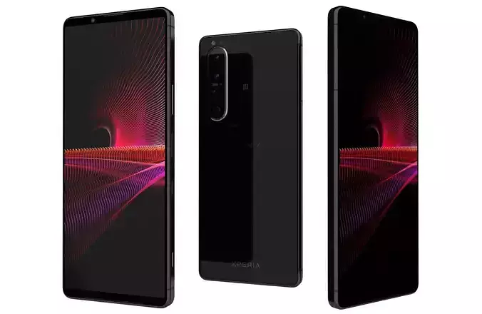 Sony Xperia 1 III Frosted Black 3D model