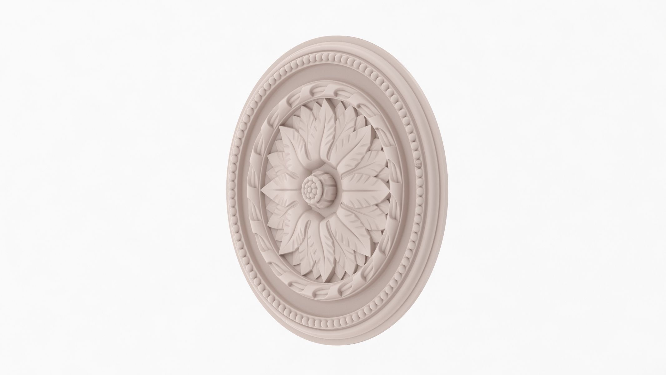 Classic Ceiling Medallion 28 3D model_2