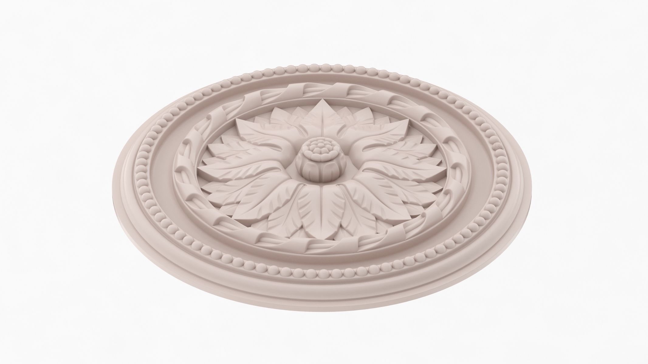 Classic Ceiling Medallion 28 3D model_4