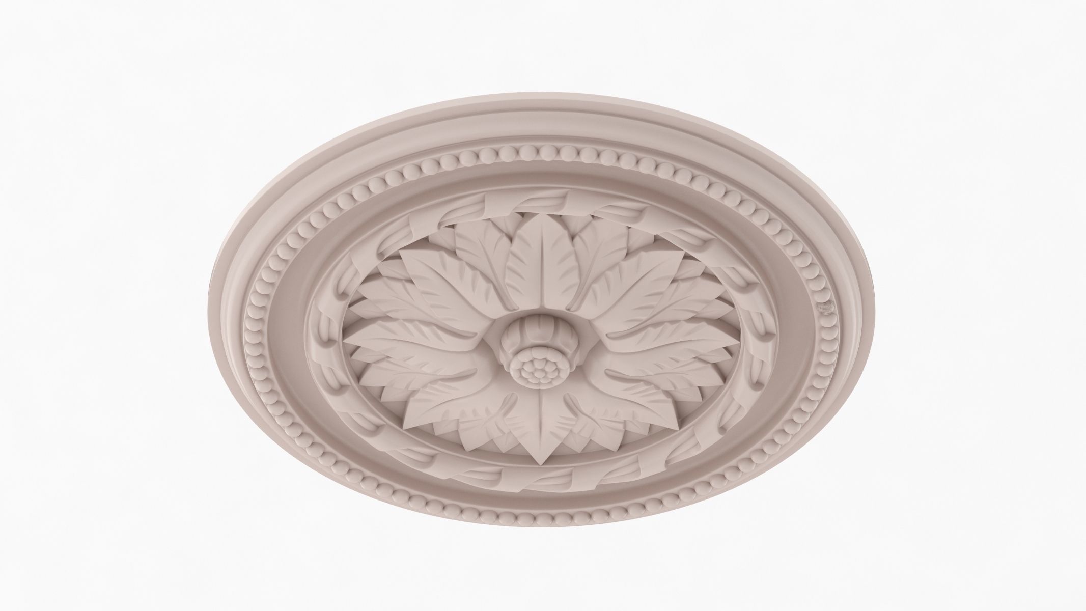 Classic Ceiling Medallion 28 3D model_3