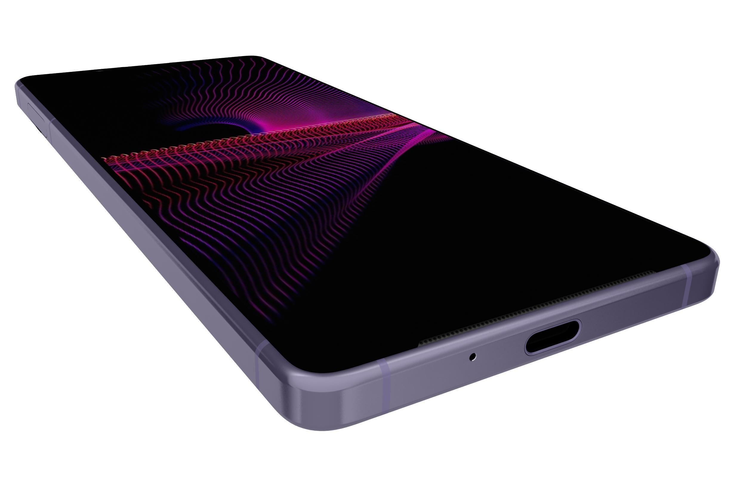 Sony Xperia 1 III Frosted Purple 3D model_12