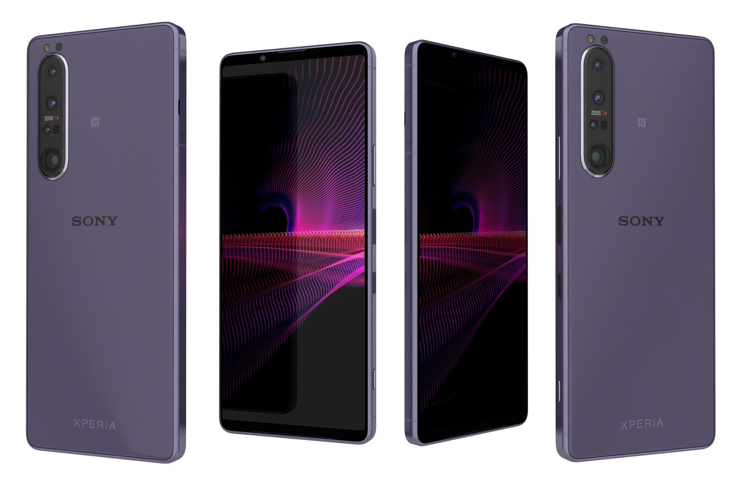 Sony Xperia 1 III Frosted Purple 3D model_4