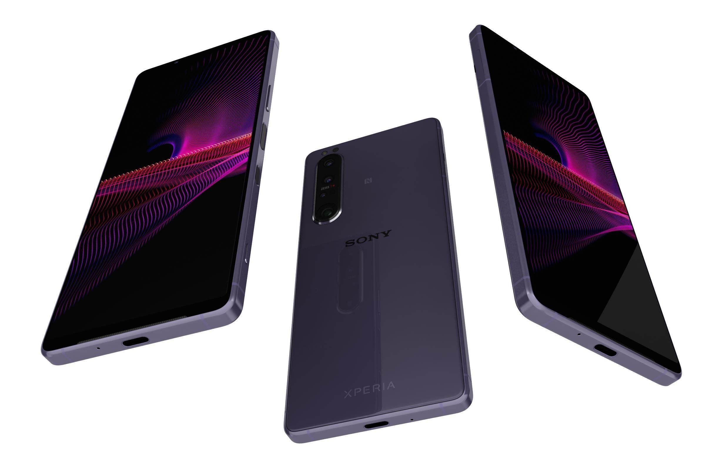 Sony Xperia 1 III Frosted Purple 3D model_3