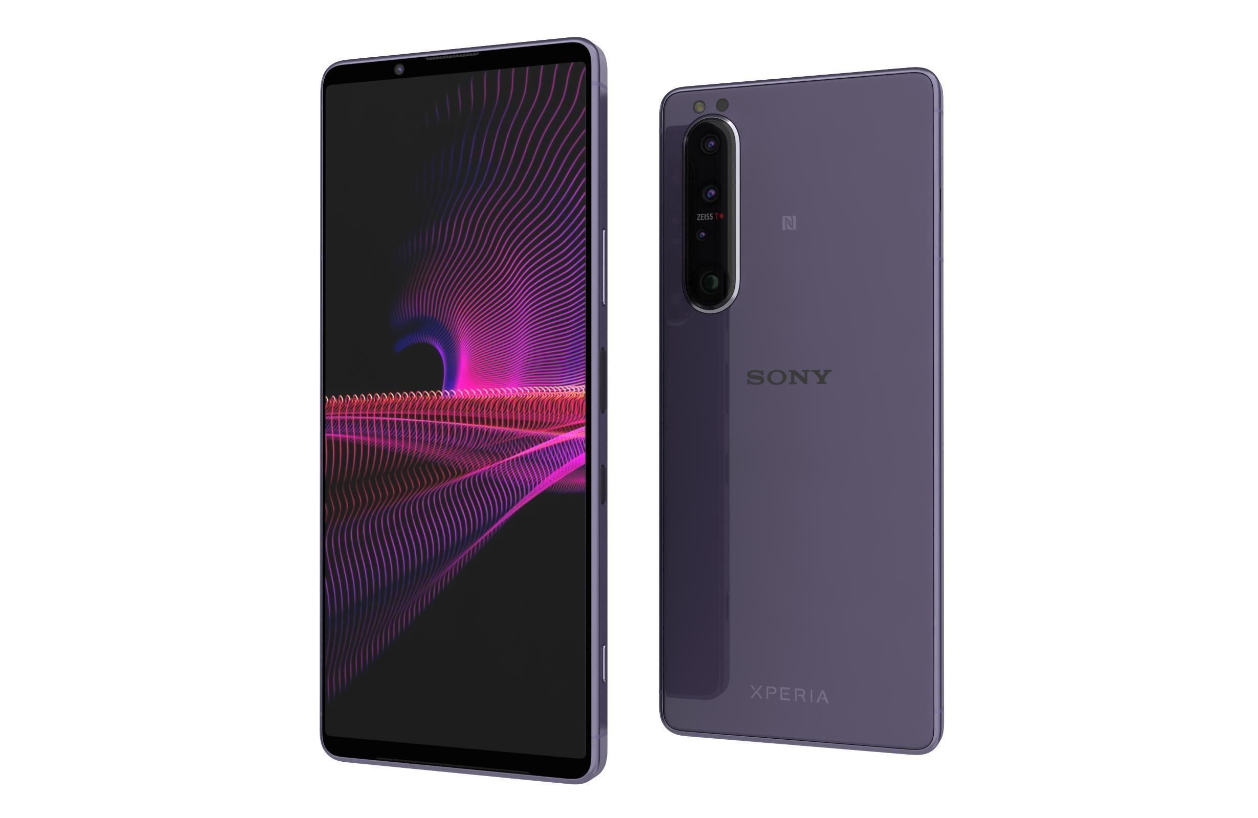 Sony Xperia 1 III Frosted Purple 3D model_6
