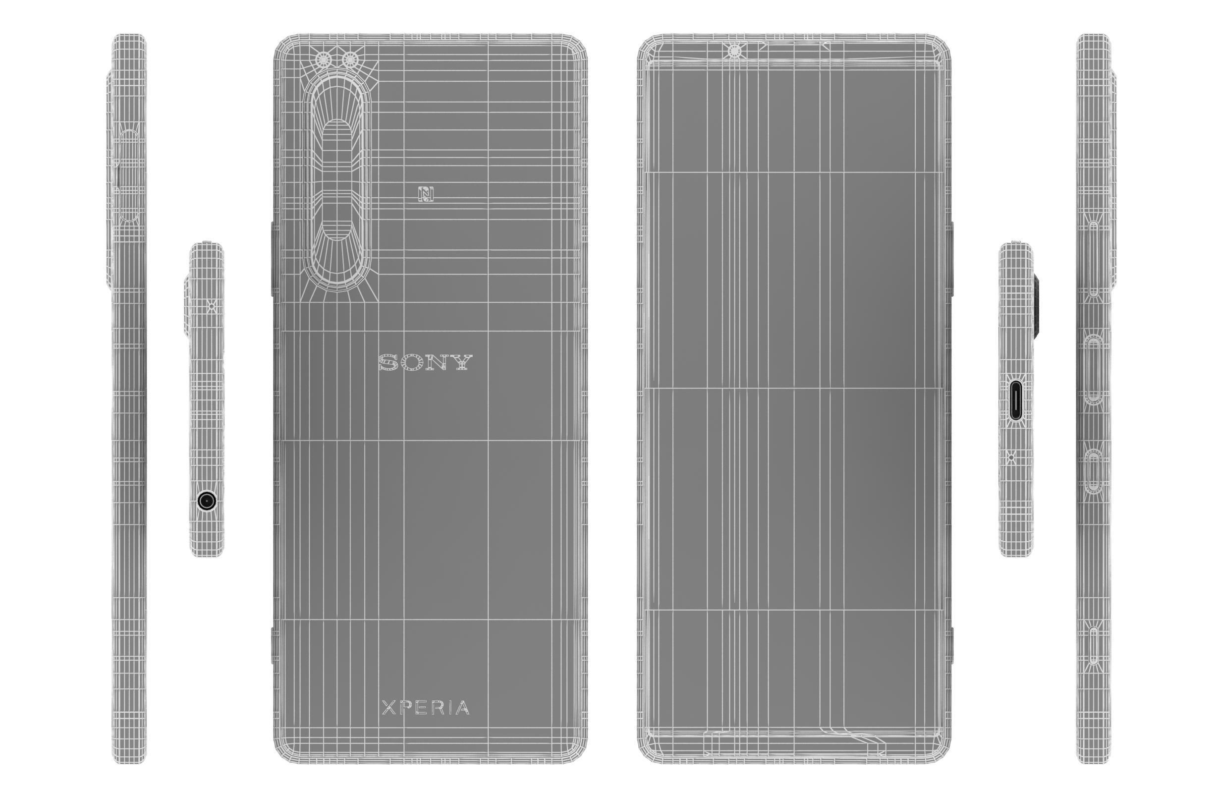 Sony Xperia 1 III Frosted Purple 3D model_16