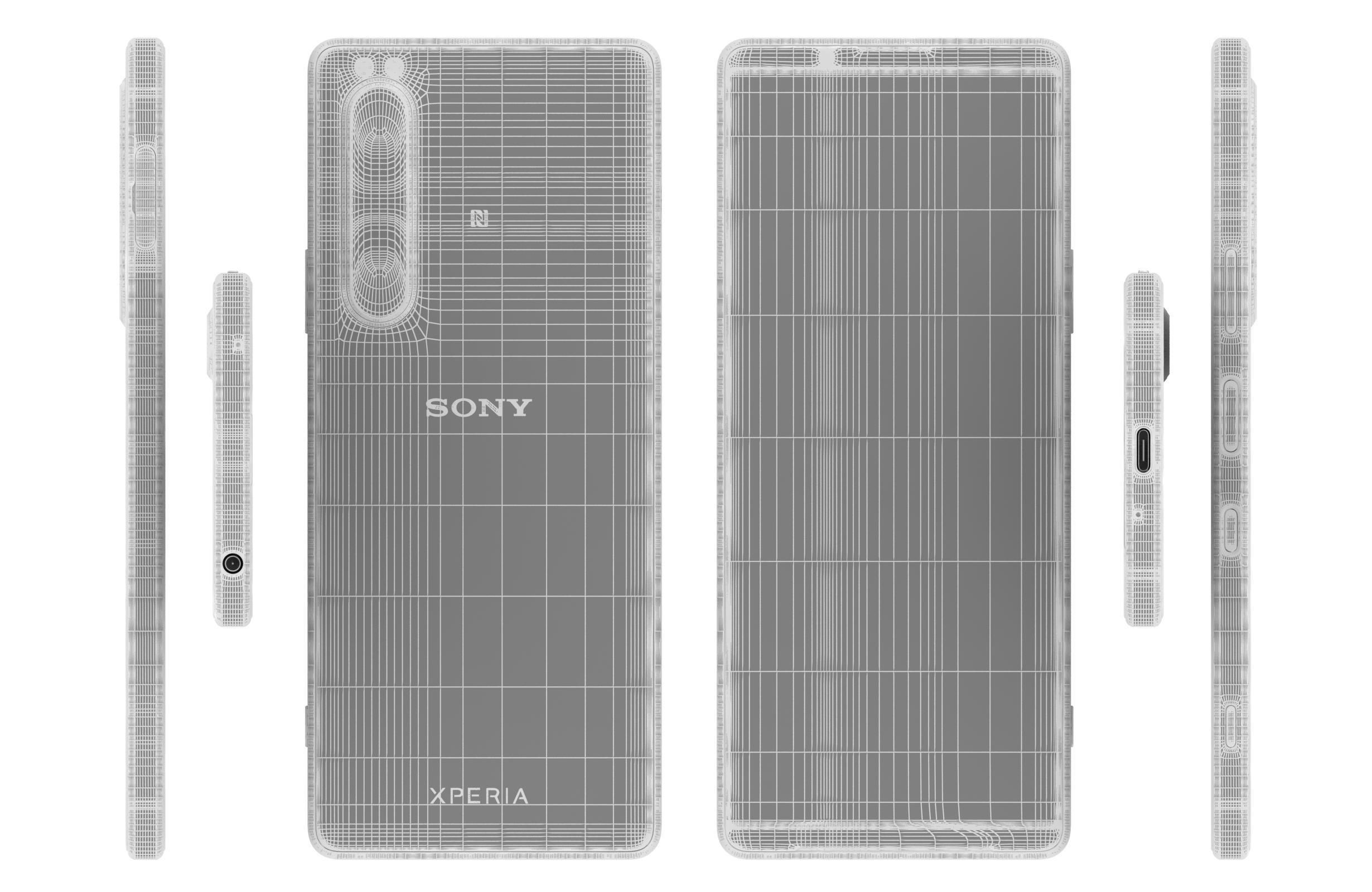 Sony Xperia 1 III Frosted Purple 3D model_17