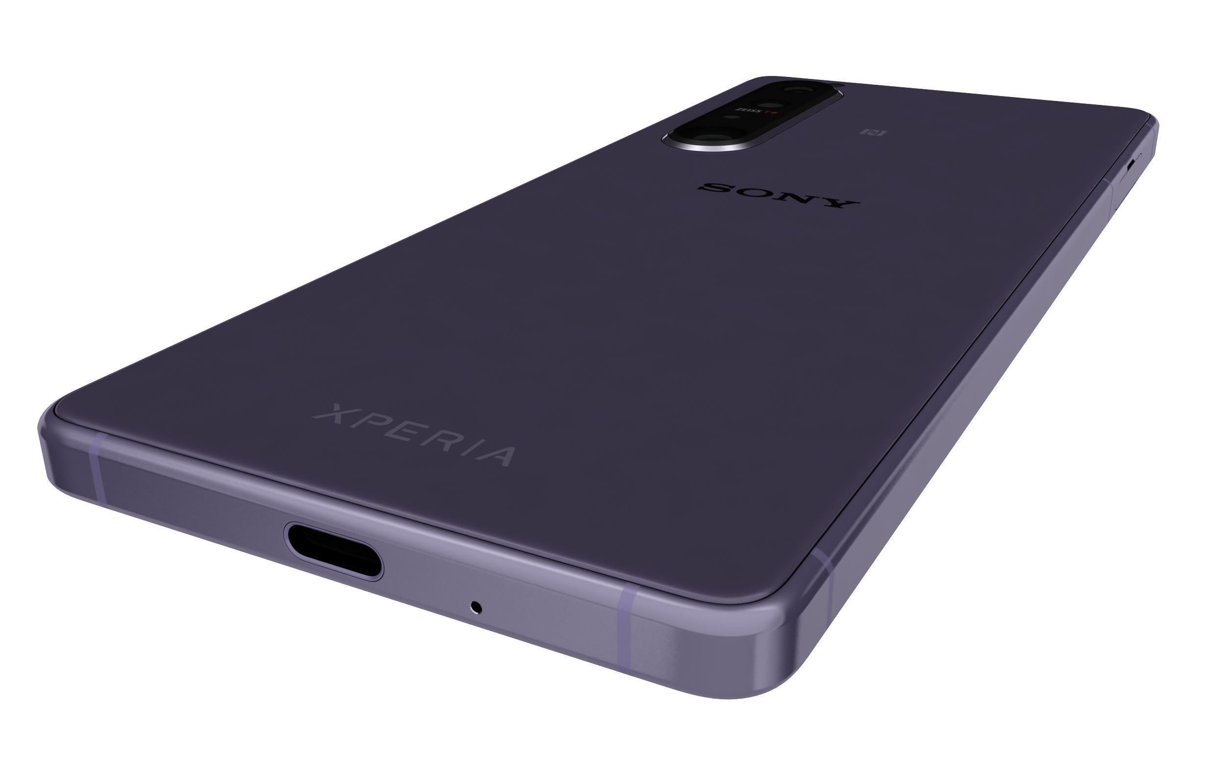 Sony Xperia 1 III Frosted Purple 3D model_14