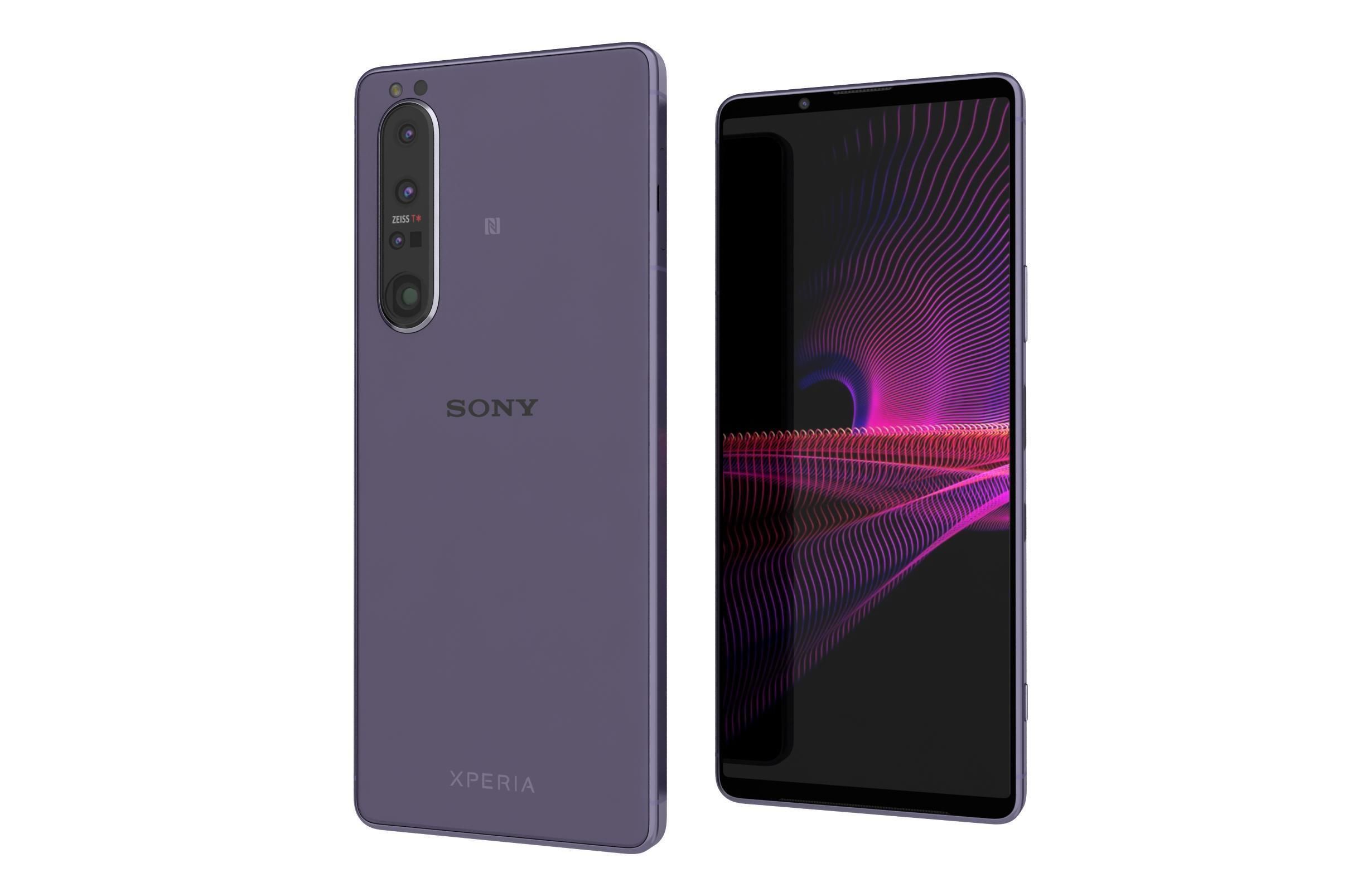 Sony Xperia 1 III Frosted Purple 3D model_7