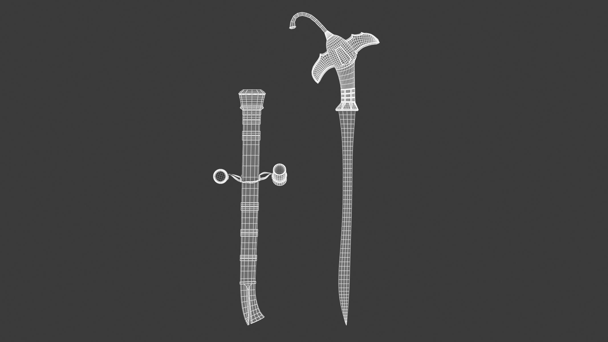 Gari Sword Low-poly 3D model_19