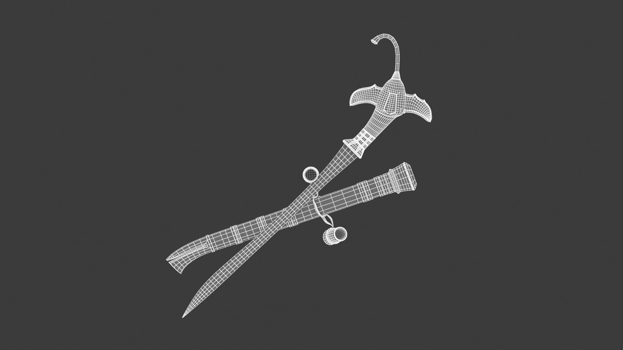 Gari Sword Low-poly 3D model_20