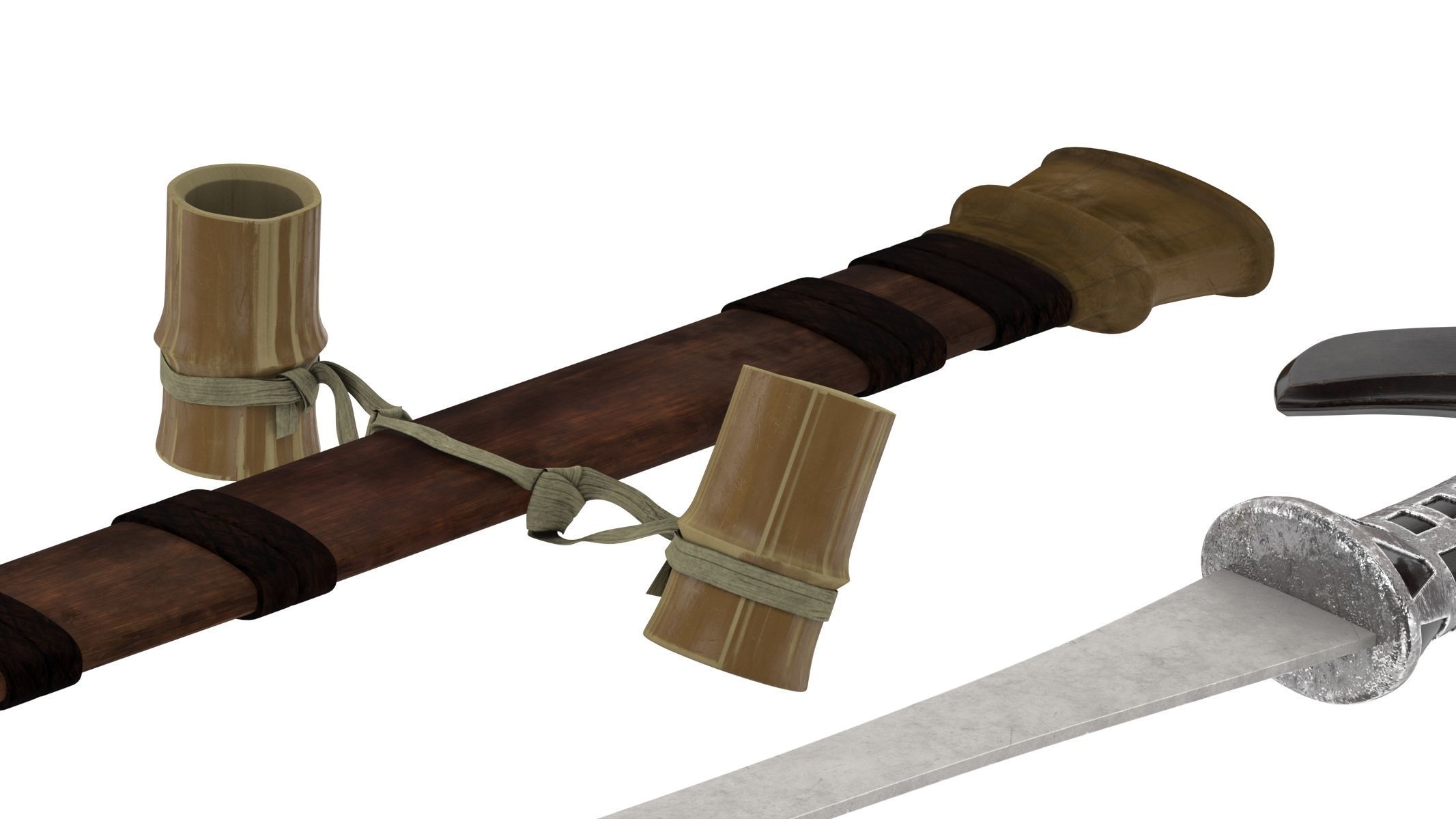 Gari Sword Low-poly 3D model_14