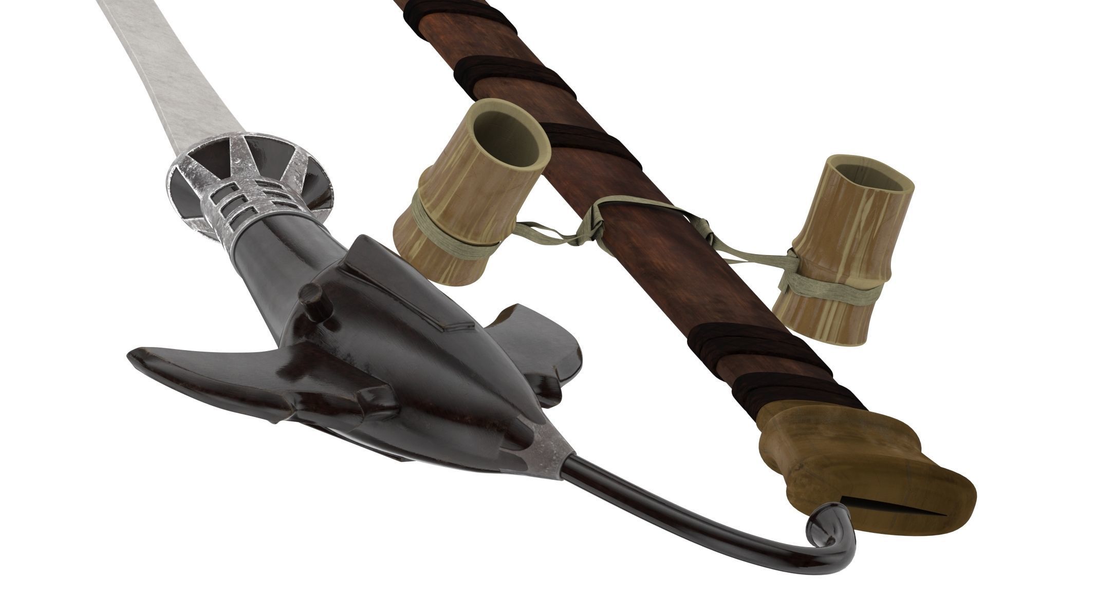 Gari Sword Low-poly 3D model_10