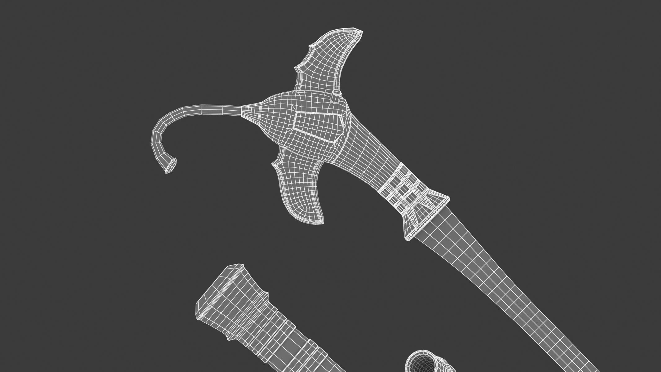 Gari Sword Low-poly 3D model_21