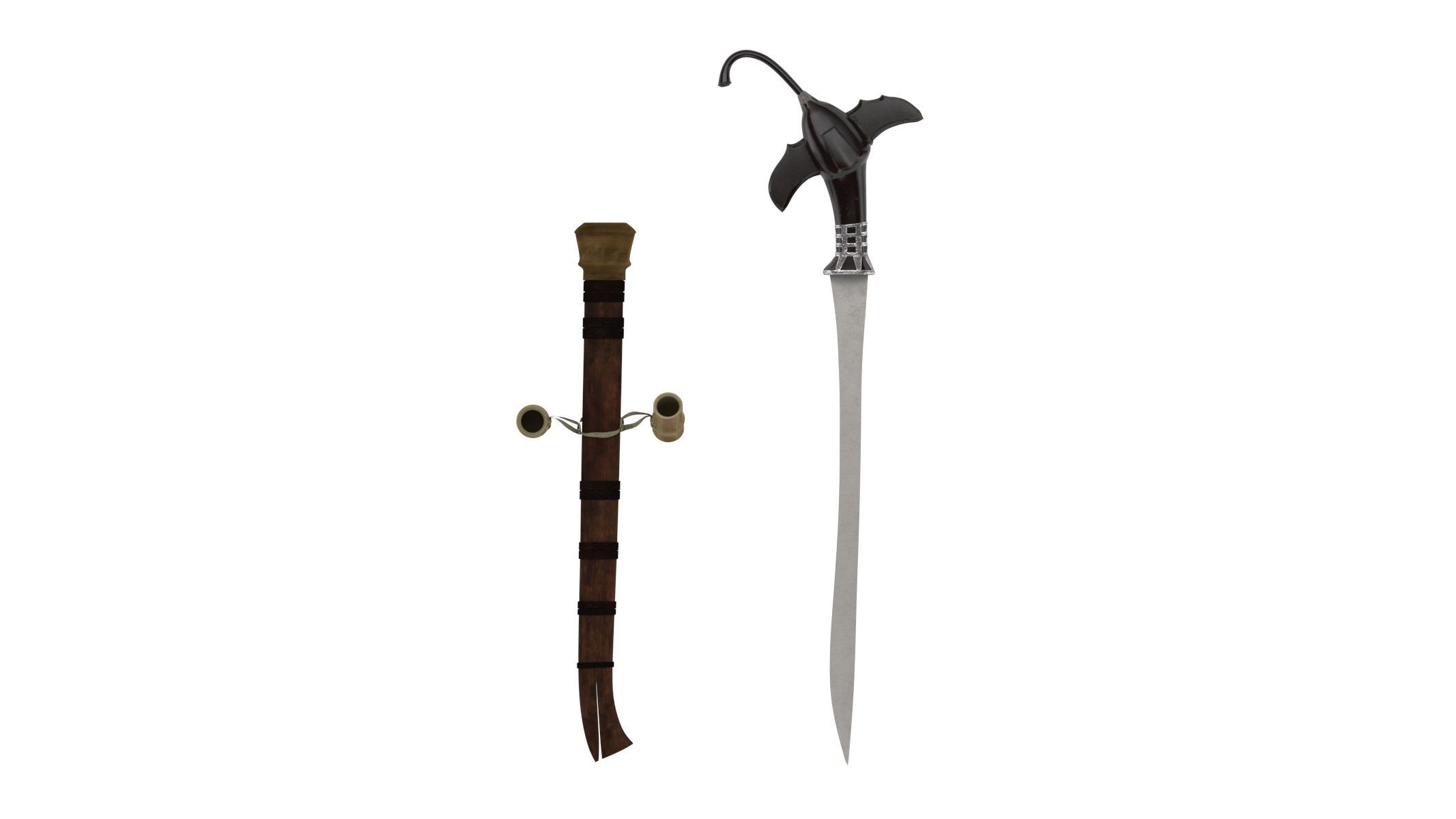 Gari Sword Low-poly 3D model_4