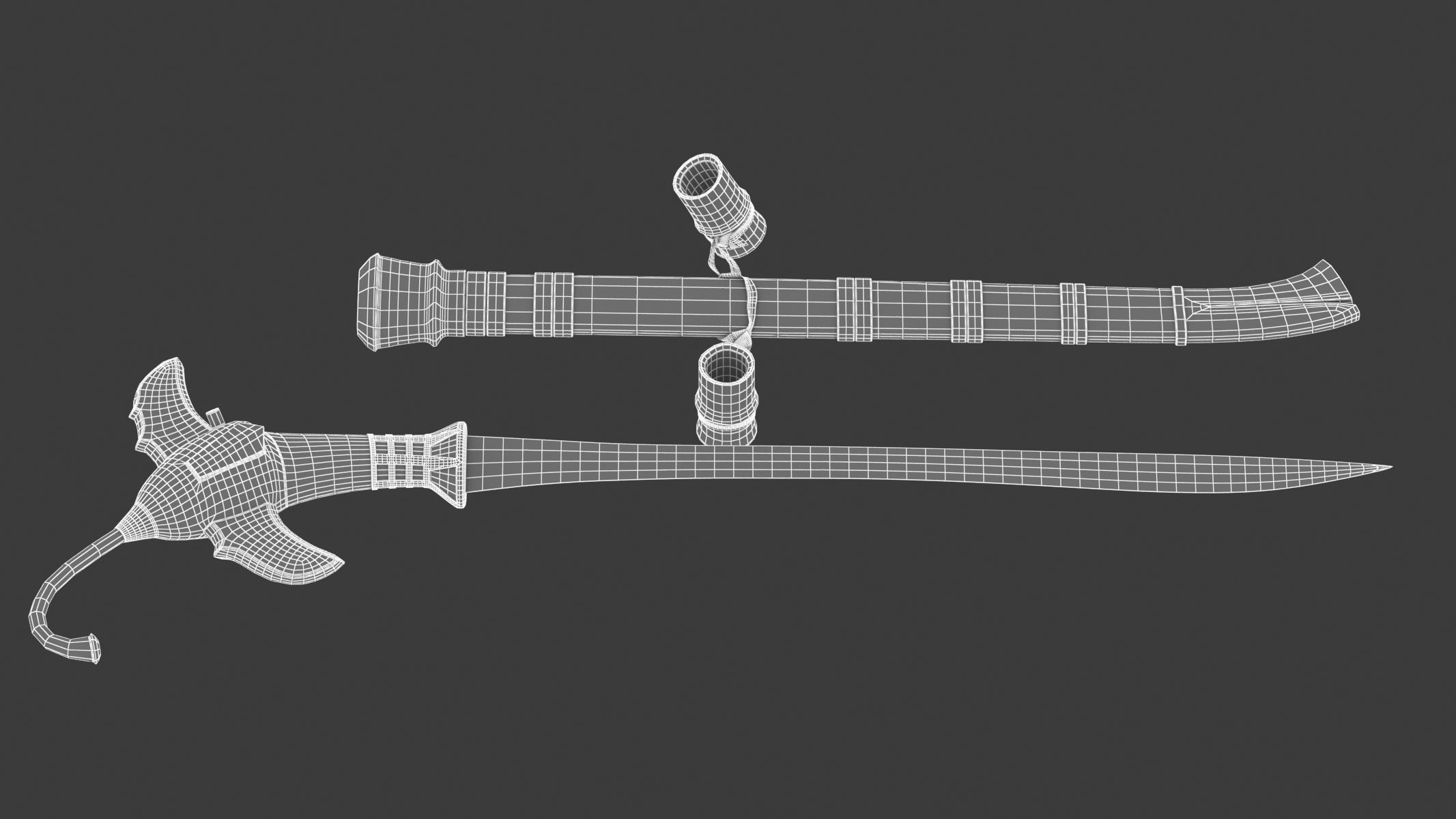 Gari Sword Low-poly 3D model_15