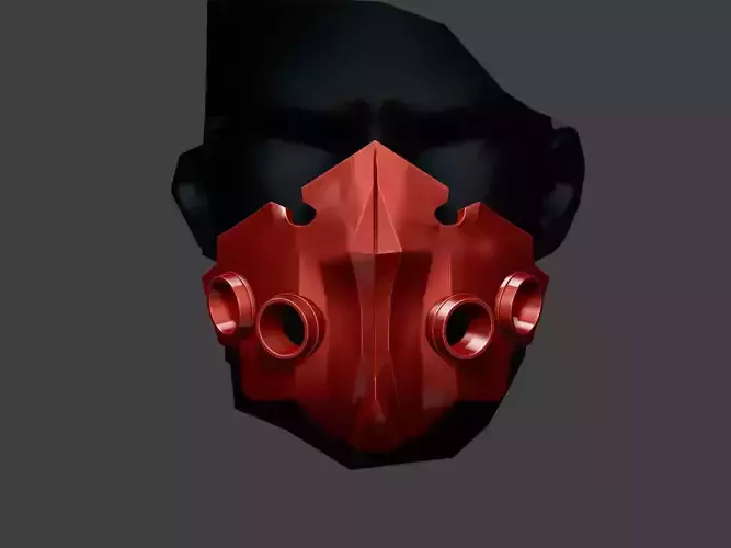 Tokyo Ghoul Tatara Red Mask - Anime Cosplay Halloween