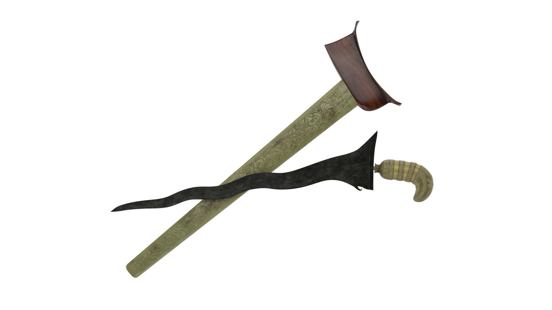 Kris Sword Low-poly 3D model_5