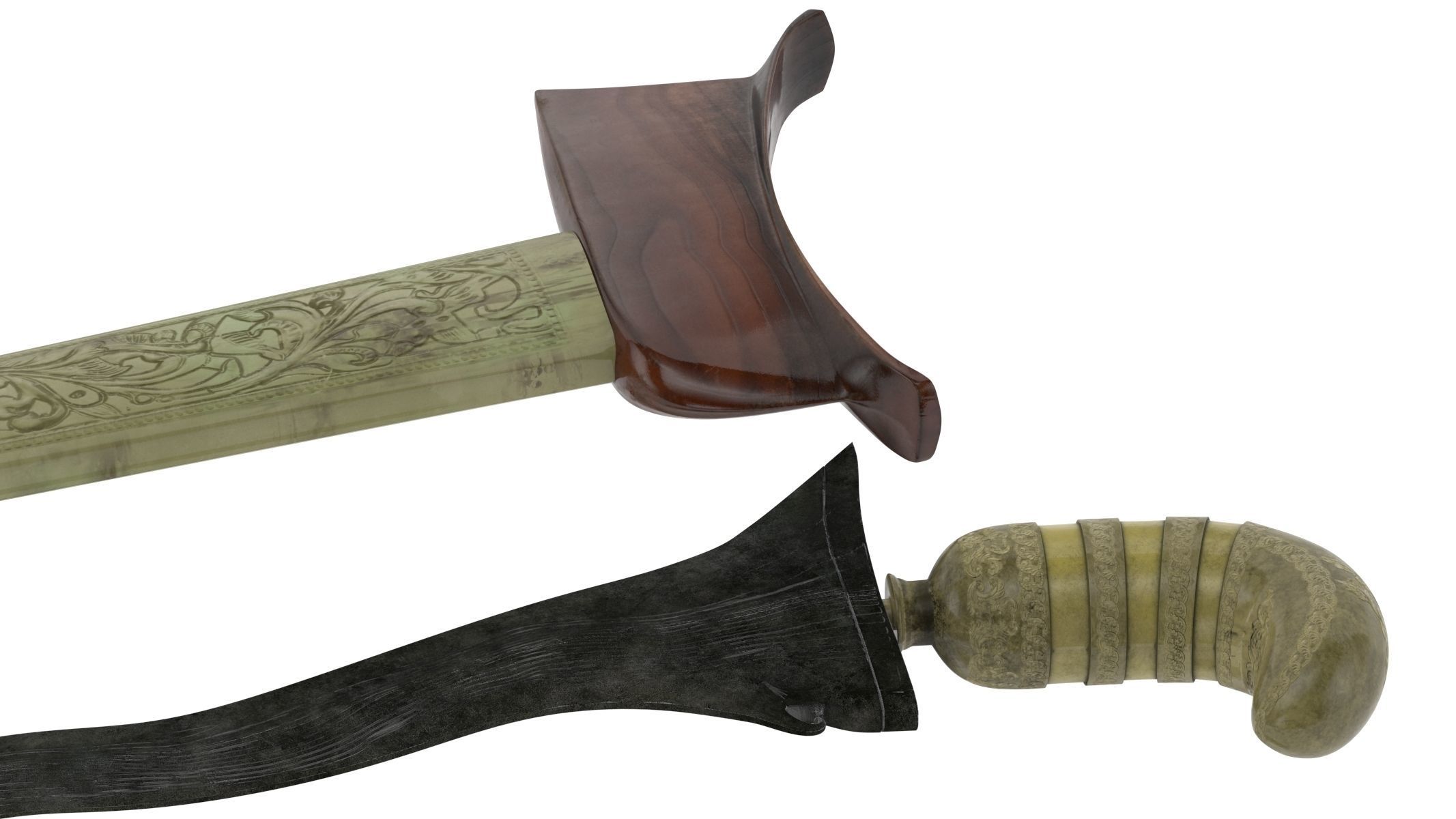 Kris Sword Low-poly 3D model_13