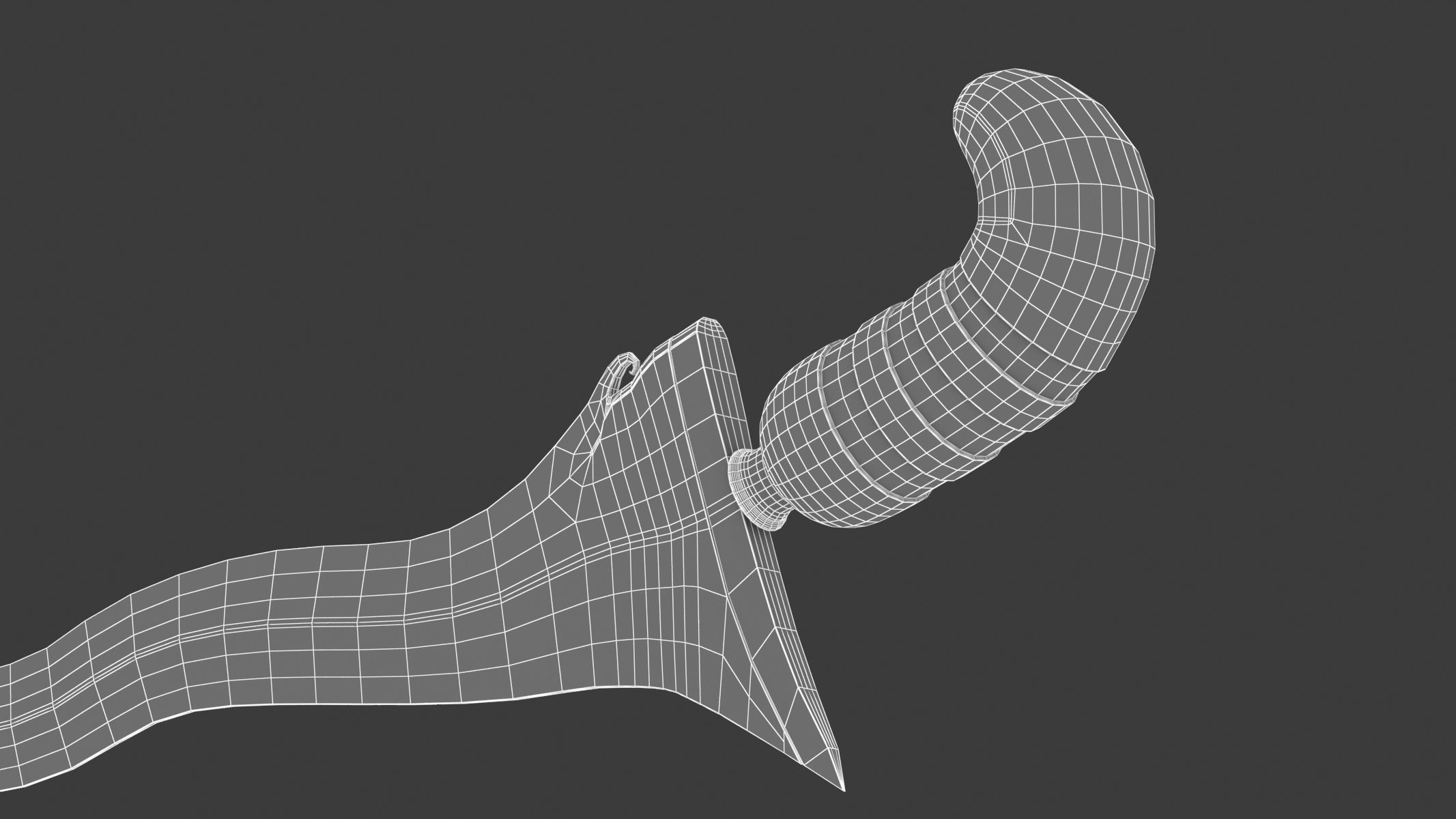 Kris Sword Low-poly 3D model_24