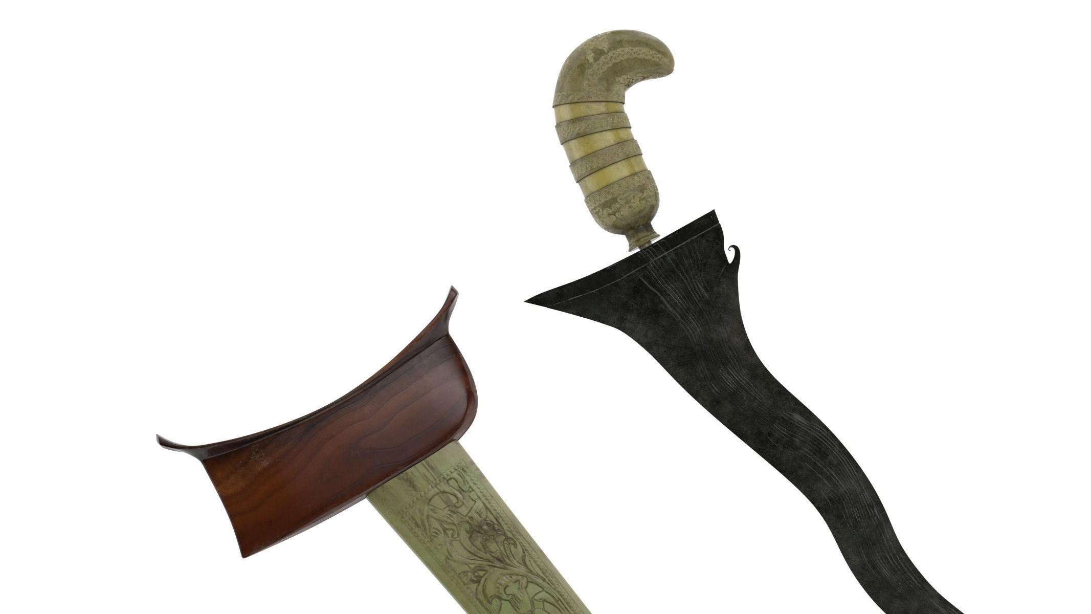 Kris Sword Low-poly 3D model_6