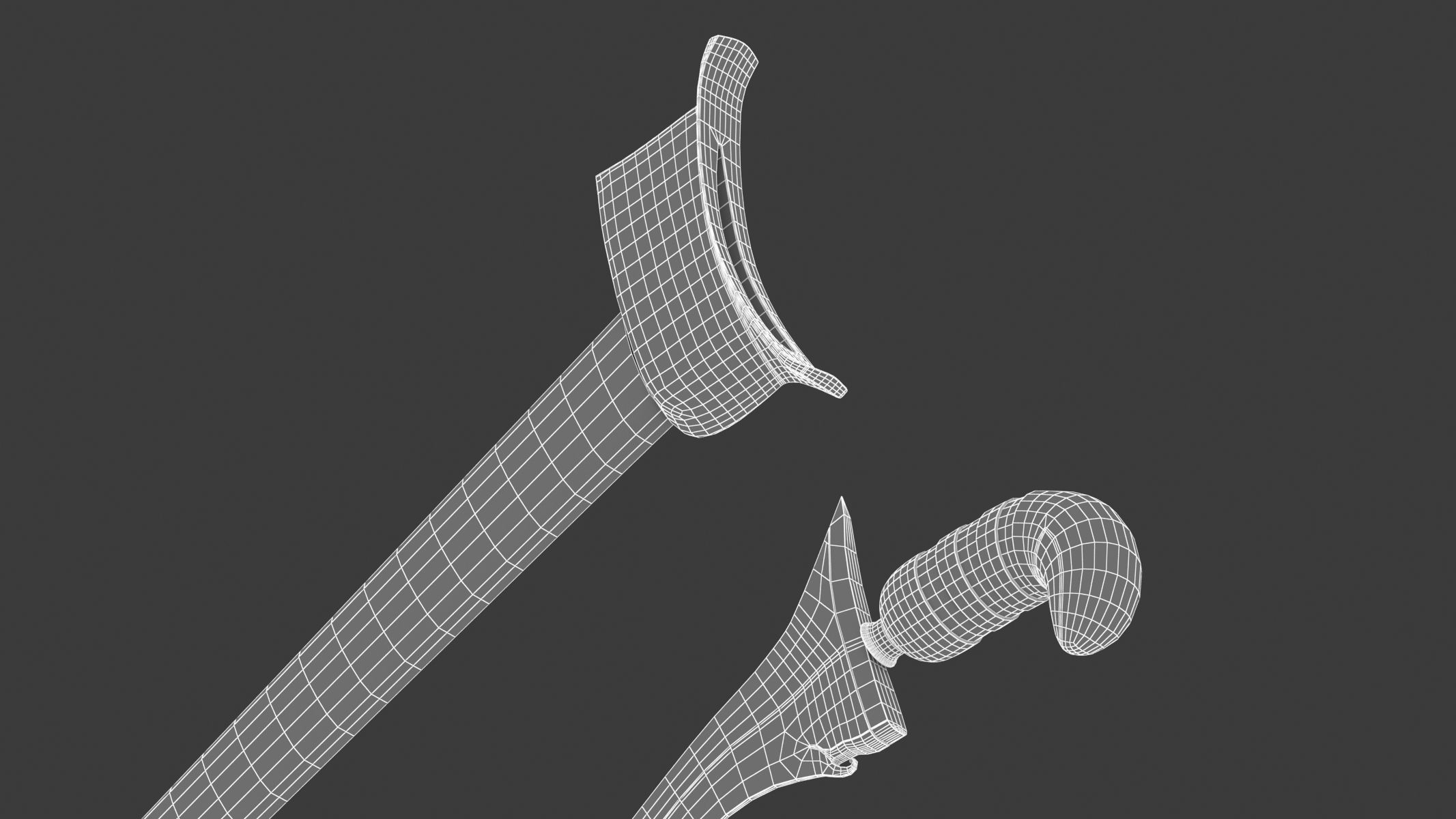 Kris Sword Low-poly 3D model_28