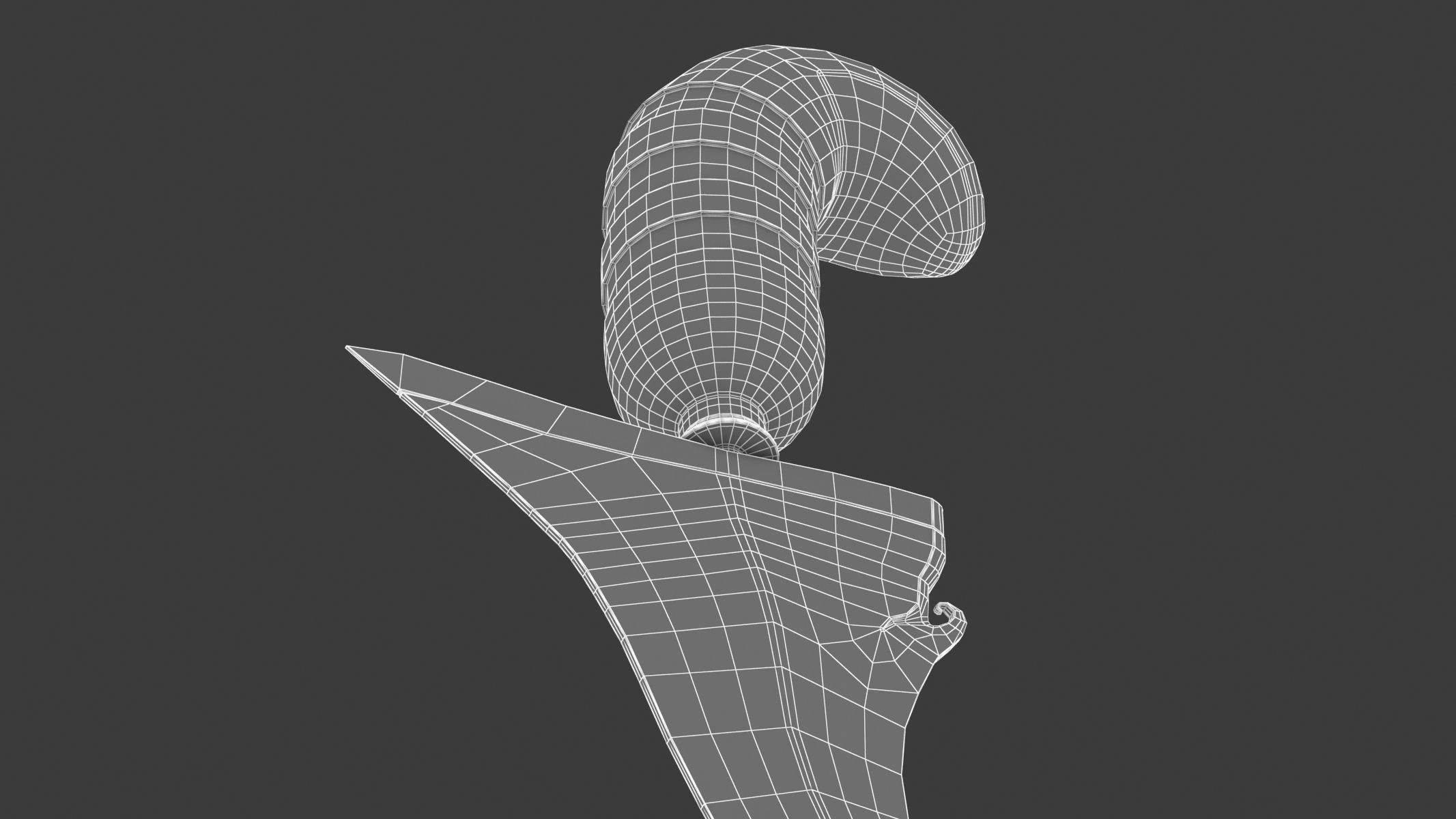 Kris Sword Low-poly 3D model_26