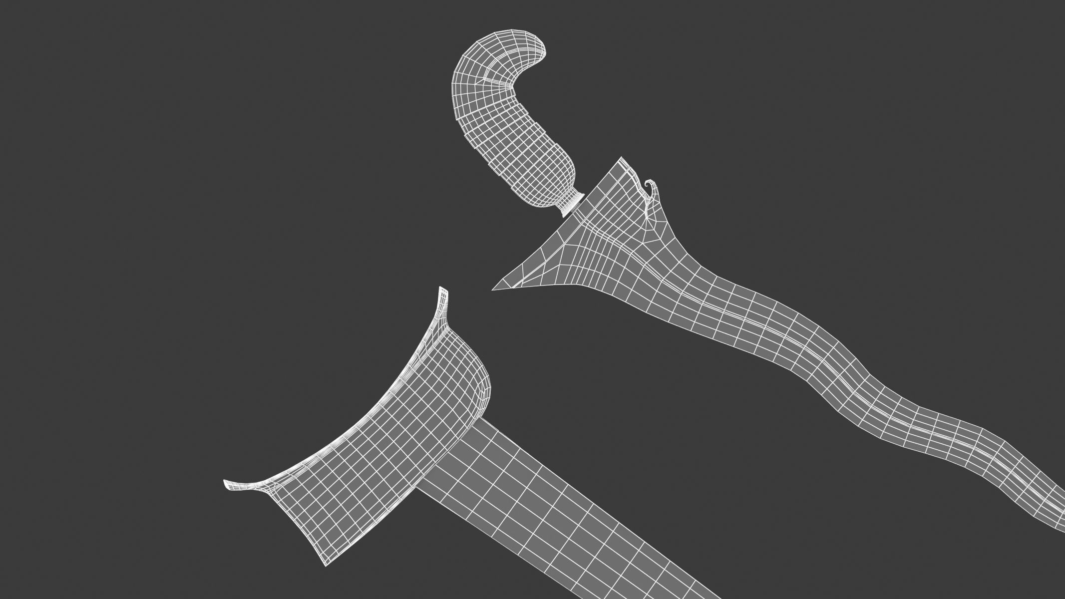 Kris Sword Low-poly 3D model_21