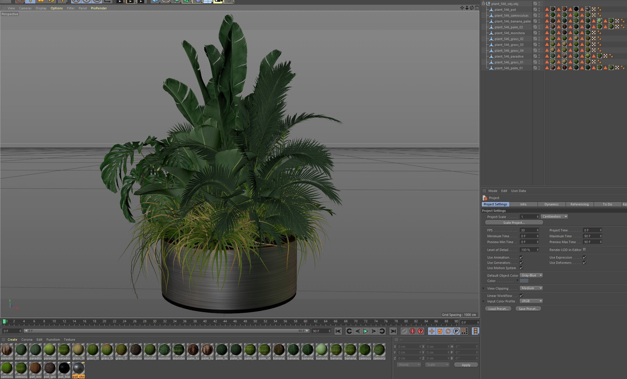 Plants collection 546 3D model_5