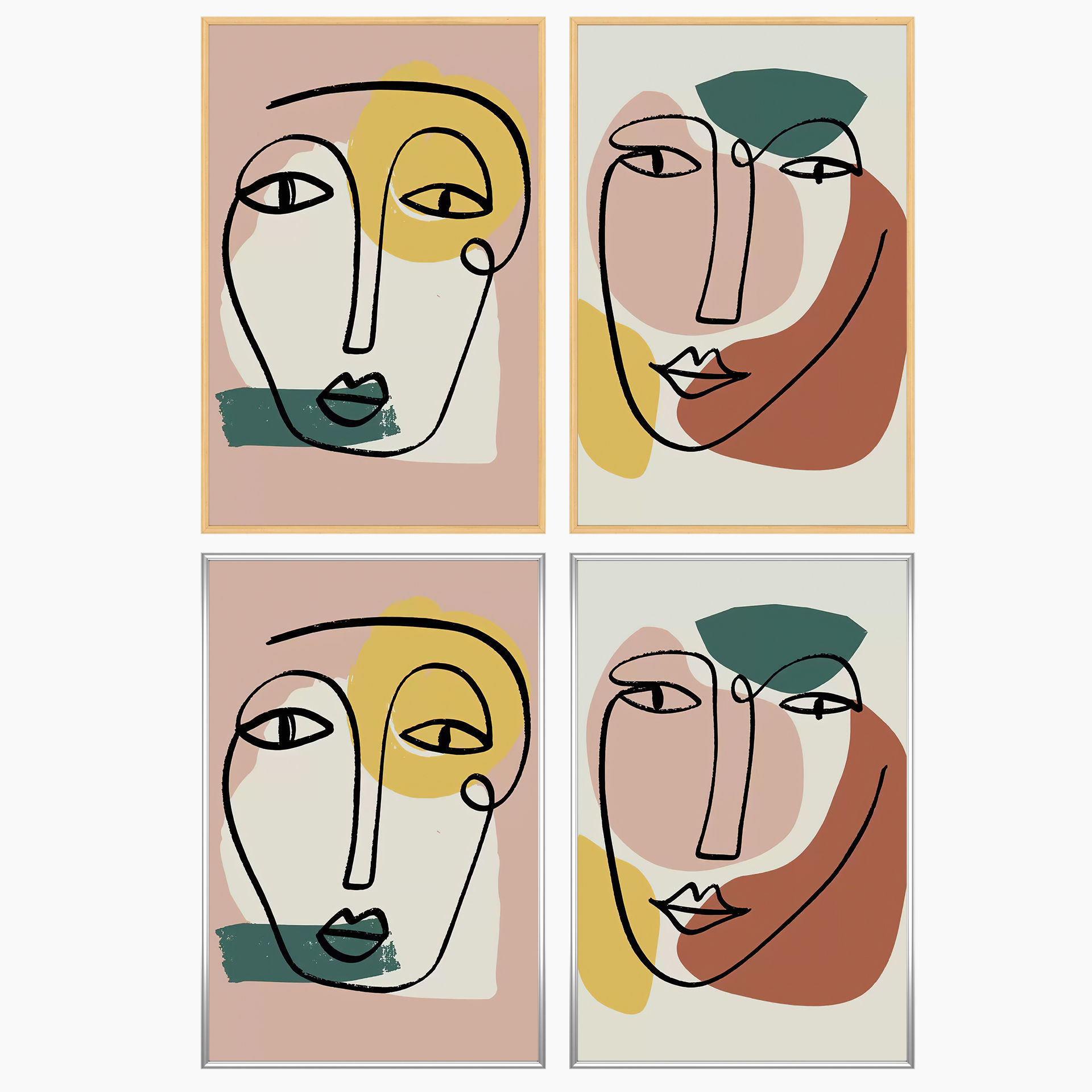 Wall Art Set 3539 3D model_2