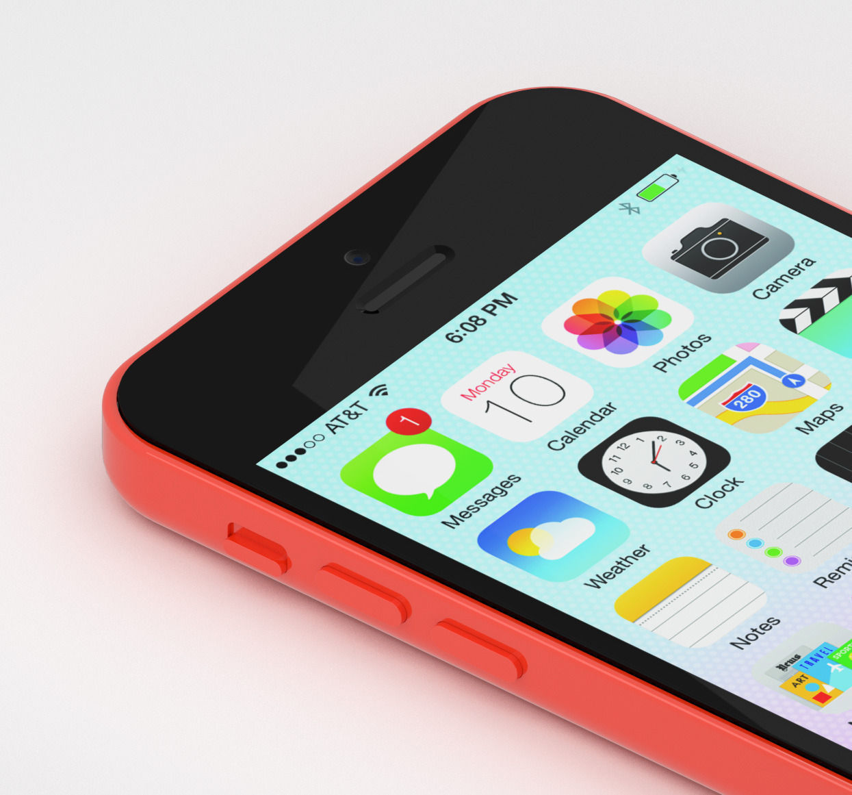 iPhone 5C with dynamic shaders for Blender 3D model_2