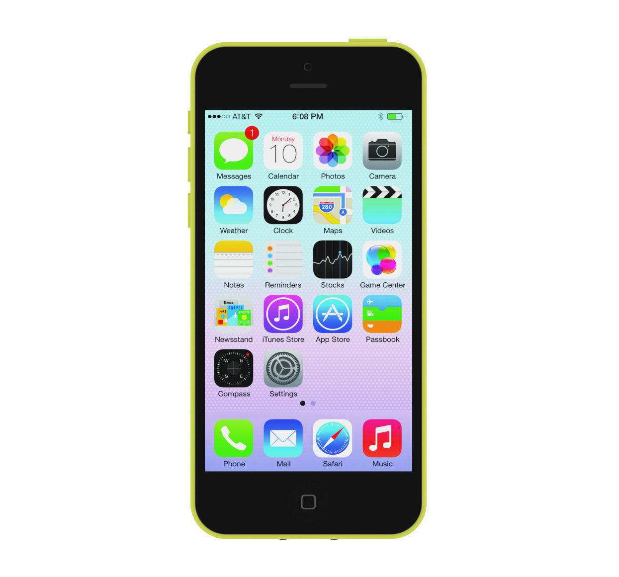 iPhone 5C with dynamic shaders for Blender 3D model_9