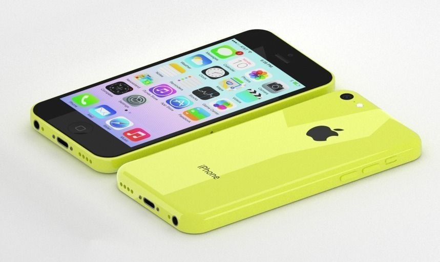 iPhone 5C with dynamic shaders for Blender 3D model_1