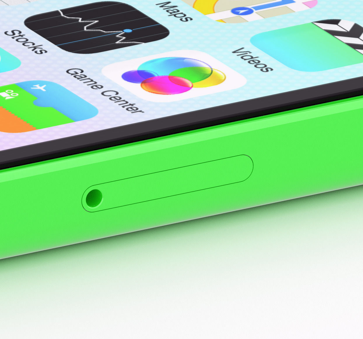 iPhone 5C with dynamic shaders for Blender 3D model_3
