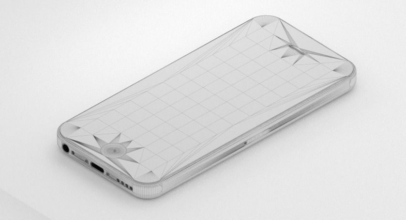iPhone 5C with dynamic shaders for Blender 3D model_12