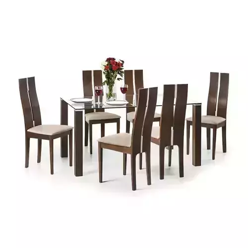 Alexia 5 - Piece  Diner Table Chair Set 3D model