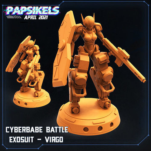 CYBERBABE BATTLE EXOSUIT - VIRGO 3D print model