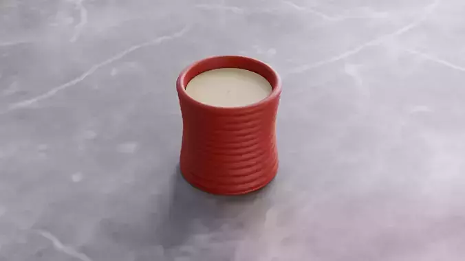 Tomato Leaves Candle 3D model